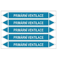 Značení potrubí, primární ventilace